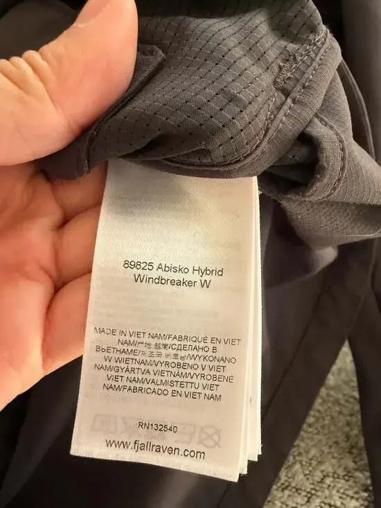 Fjallraven Women's Abisko Hybrid Windbreaker Jacket Dark Grey Size S - Picture 6 of 6